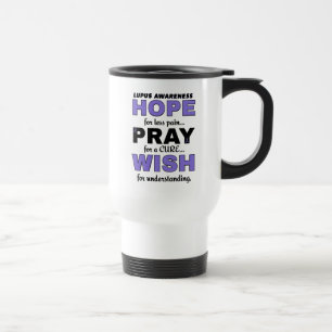 Esperança Reze Desejo... Caneca de viagem de Lupu