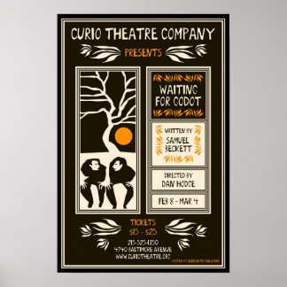 ESPERANDO POR GODOT ~ Poster por Elizabeth Gallagh