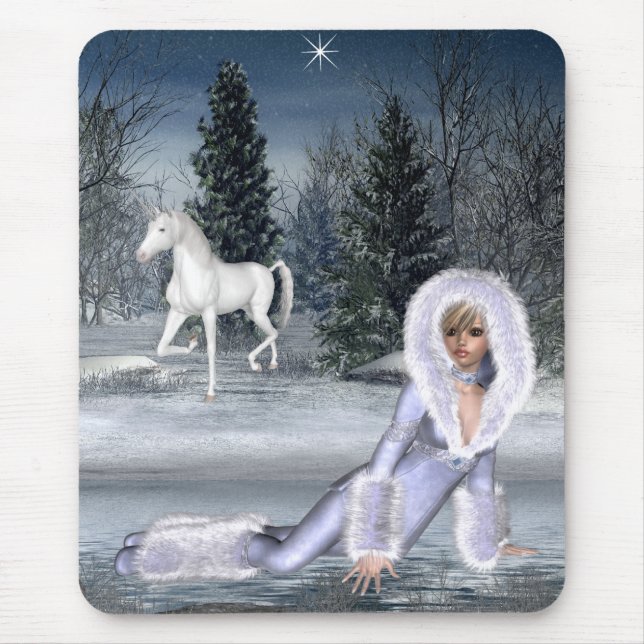 Esperando por Star (Unicórn) Fantasy Mousepad (Frente)