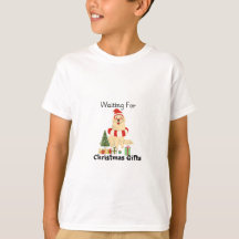 "Esperando Presentes de Natal: Camiseta Divertida 