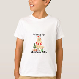 "Esperando Presentes de Natal: Camiseta Divertida
