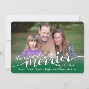 Esperando um cartão de Natal com fotos