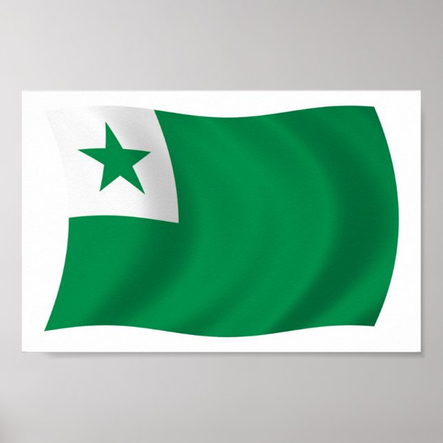 Esperanto Flag Poster Print (Frente)