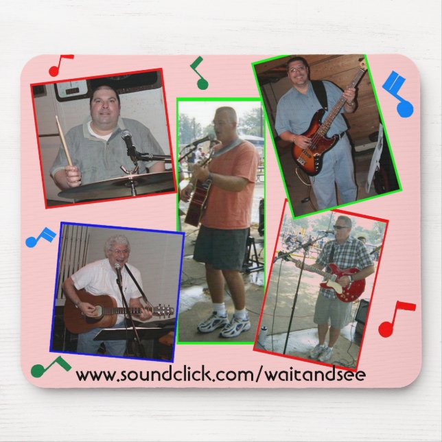 ESPERE E VEJA Mousepad com notas (Frente)