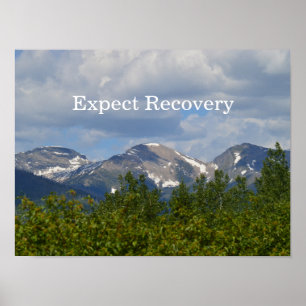 Espere o poster inspirador da recuperação