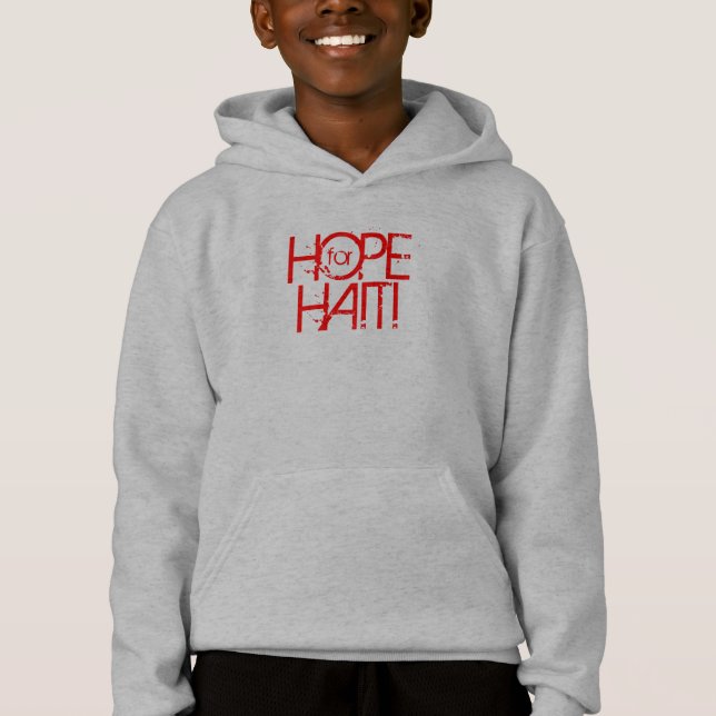 ESPERE PARA o Hoodie dos miúdos do iGave de HAITI (Frente)