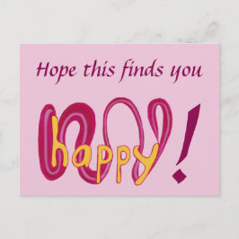 Espero que isso o veja feliz Seus Cartões de Texto