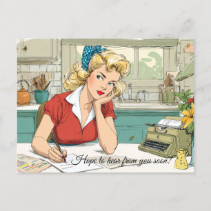 Espero que você ouça em breve! Cartão Postal