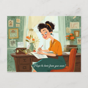 Espero que você ouça em breve! Cartão Postal