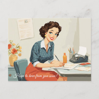 Espero que você ouça em breve! Cartão Postal