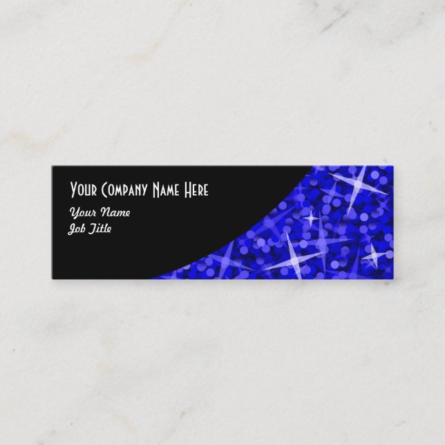 Espessura escura da curva preta cartão de visita e (Frente)