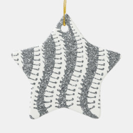 Espinhas e de brilho do FALSO ornamento da estrela