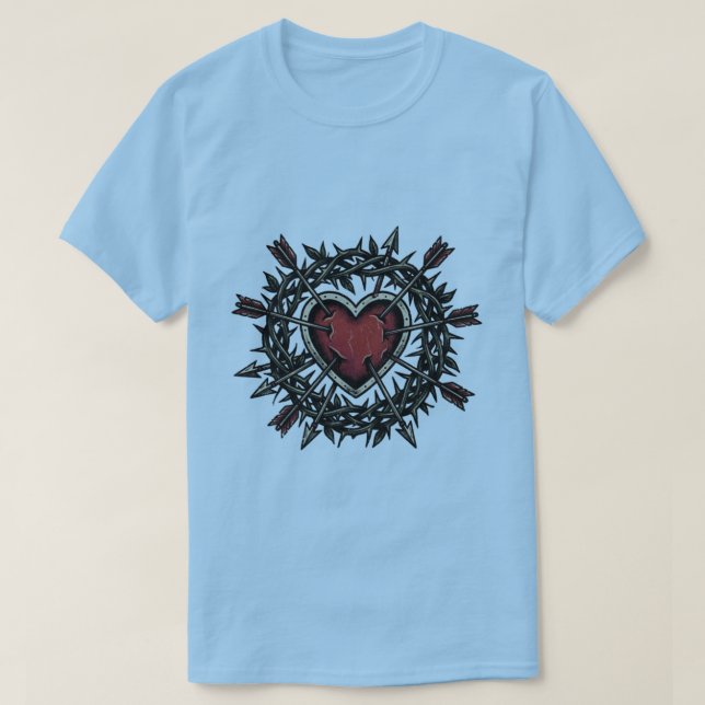 Espinhos e Flechas | Camiseta Vintage Tattoo Flash (Frente do Design)