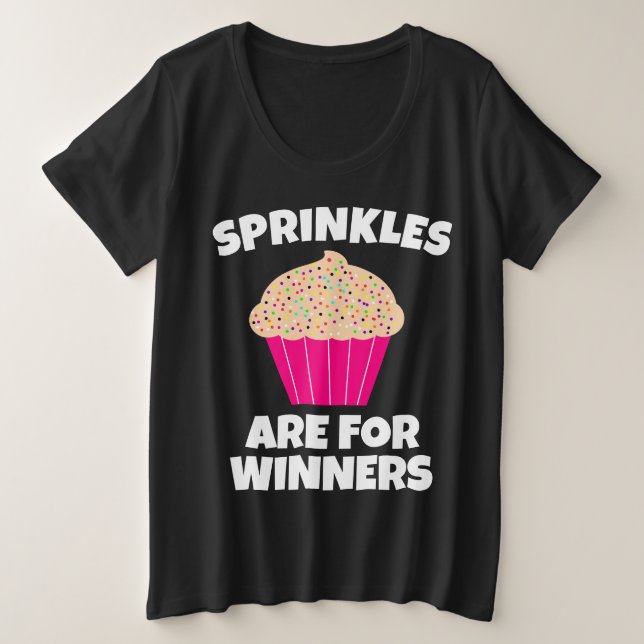 ESPINTOS SÃO PARA CAMISAS T CUPCAKE DE VENCEDORES (Frente do Design)