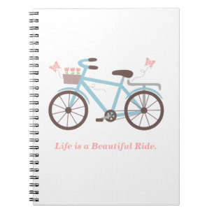 Espiral A Vida é uma Bicicleta de Passeio Bonito Caderno D