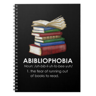 Espiral Abibliofobia Engraçada Leitura de Livro Caderno