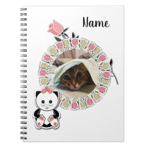 Espiral Álbum de recortes, caderno infantil, rosa