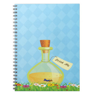 Espiral Alice no caderno do país das maravilhas