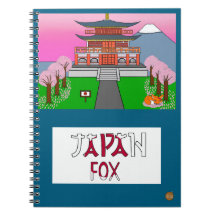 Animais do Mundo Japão Raposa Caderno