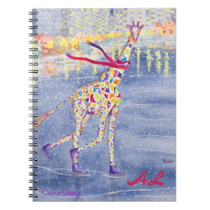 Espiral Annabelle no caderno do gelo