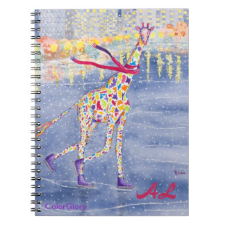 Espiral Annabelle no caderno do gelo