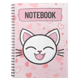 Espiral "Apenas uma Garota que Ama Gatos – Caderno Fofo de