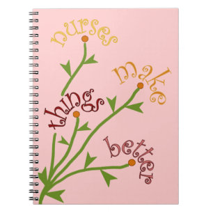 Espiral As enfermeiras fazem a coisas o melhor caderno do