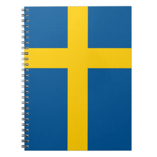 Espiral Bandeira do caderno da suecia