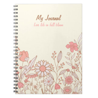 Espiral Blooming Thoughts | Caderno Floral