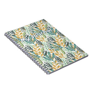 Espiral Botanical Breeze – Caderno Floral "Meu Diário"