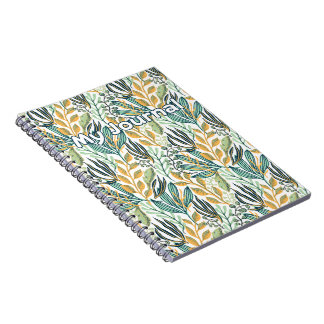 Espiral Botanical Breeze – Caderno Floral "Meu Diário"