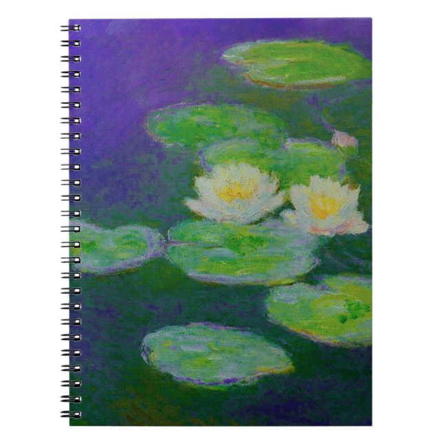 Espiral Caderno 1897 dos lírios de água de Monet (Frente)