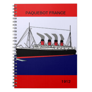 Espiral Caderno 1912 de Paquebot France