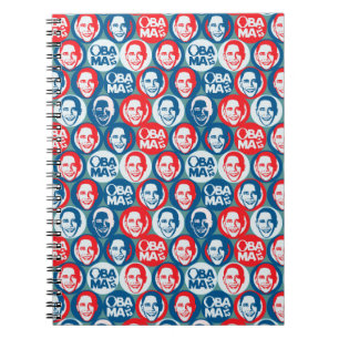 Espiral Caderno 2012 do pop art de Obama