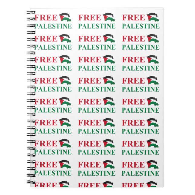 Espiral caderno #2 Palestina livre (Frente)
