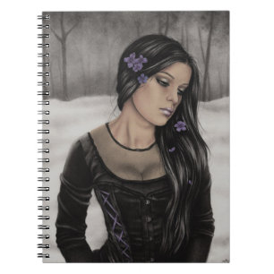 Espiral Caderno aborrecido do inverno