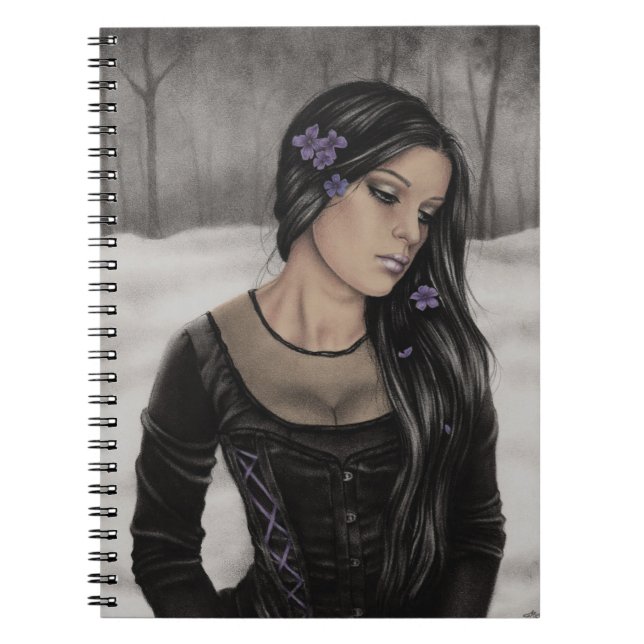 Espiral Caderno aborrecido do inverno (Frente)