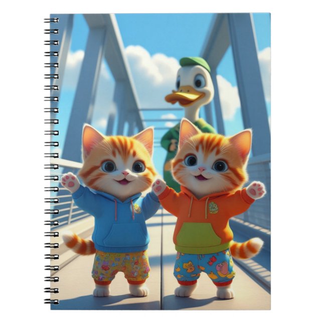 Espiral Caderno Adorável de Volta às Aulas para Crianças (Frente)