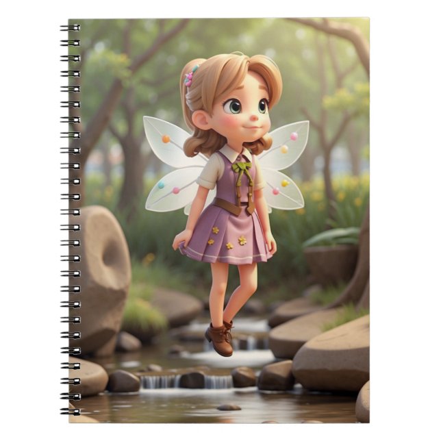 Espiral Caderno Adorável de Volta às Aulas para Meninas (Frente)