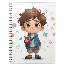 Espiral Caderno Adorável para Estudante – Presente de Volt