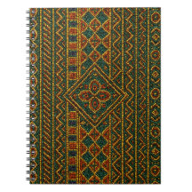 Caderno Africano Contas Kente