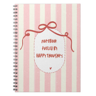Espiral Caderno alimentado por pensamentos felizes   Diári