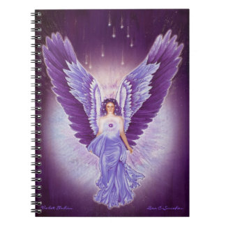 Espiral Caderno Amethyst violeta do anjo
