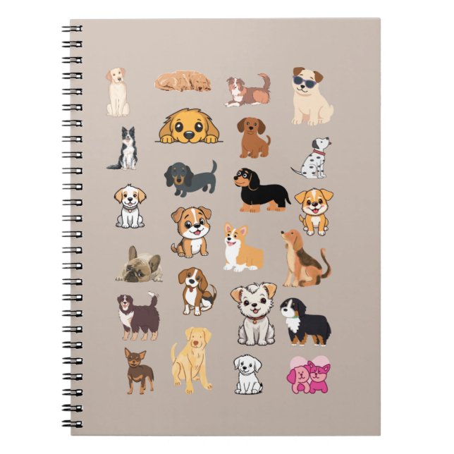 Espiral Caderno Amigos de Estimação para a Vida  (Frente)