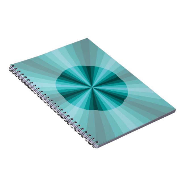 Espiral Caderno Aqua Ilusão Óptica (Lado Direito)