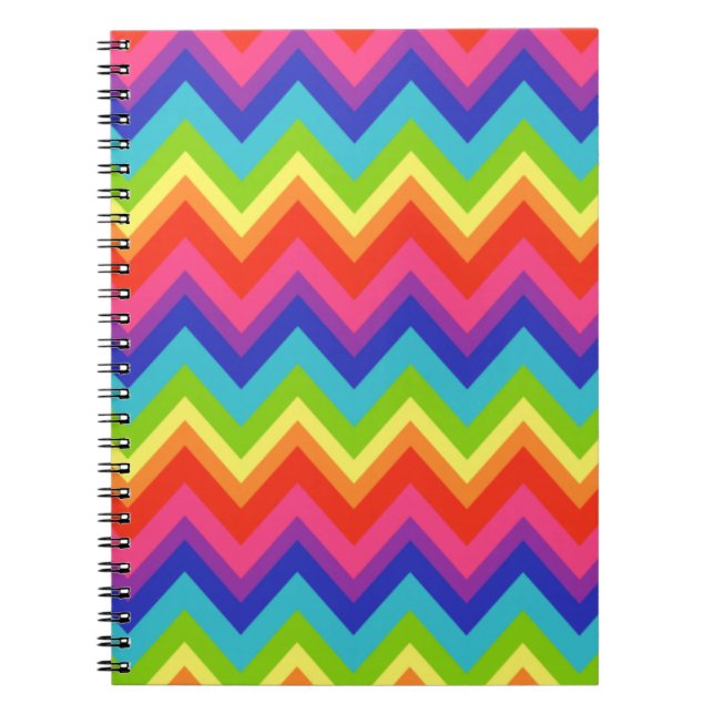 Espiral Caderno Arco-Íris Brilhante (Frente)