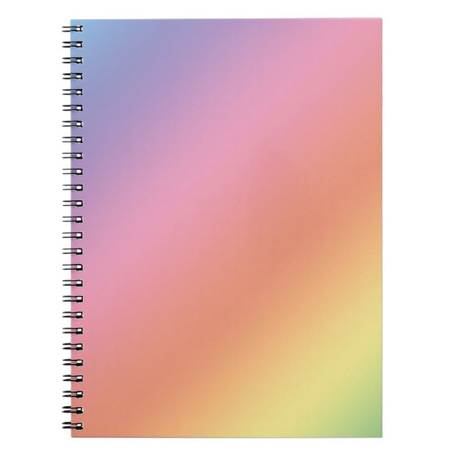 Espiral Caderno Arco-íris Pastel (Frente)