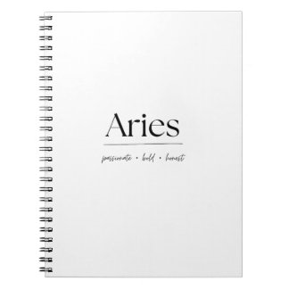 Espiral Caderno Áries - Signos do Zodíaco