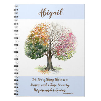 ESPIRAL CADERNO ÁRVORE DE 4 ESTAÇÕES PERSONALIZADA & VERSO