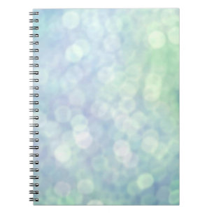Espiral Caderno azul de Bokeh